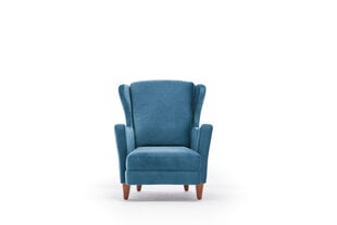 Fotelis Hanah Home Lola Berjer, mėlynas kaina ir informacija | Svetainės foteliai | pigu.lt