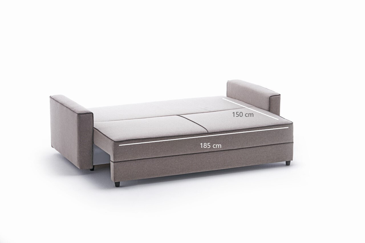 Sofa-lova Ece, smėlio spalvos kaina ir informacija | Sofos | pigu.lt