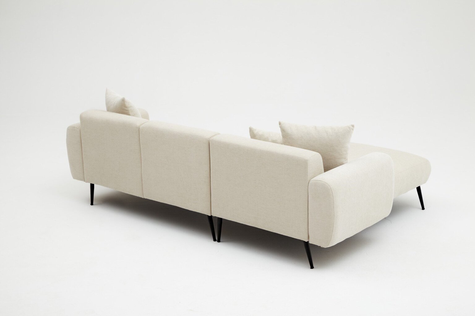 Kampinė sofa Side Left, smėlio spalvos kaina ir informacija | Minkšti kampai | pigu.lt