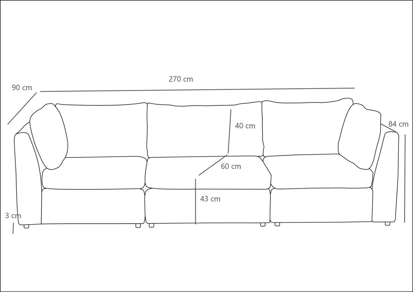 Sofa Mottona, smėlio spalvos цена и информация | Sofos | pigu.lt