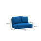 Sofa-lova Taida, mėlyna kaina ir informacija | Sofos | pigu.lt