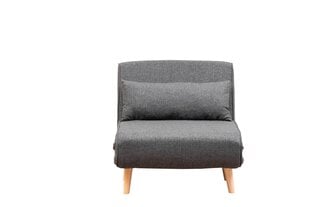 Fotelis lova Folde Single, pilkas цена и информация | Кресла в гостиную | pigu.lt