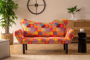 Sofa-lova Chatto, raudona/oranžinė цена и информация | Диваны | pigu.lt