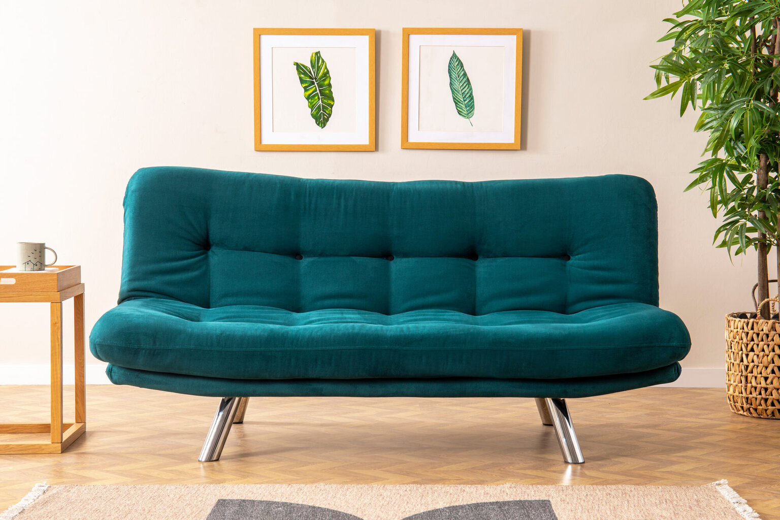 Sofa-lova Misa, žalia цена и информация | Sofos | pigu.lt