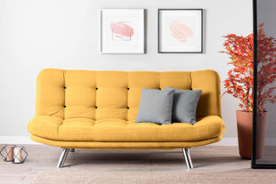 Sofa-lova Misa, geltona цена и информация | Диваны | pigu.lt
