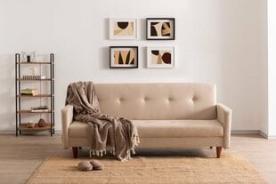 Sofa-lova Hiko, smėlio spalvos цена и информация | Диваны | pigu.lt