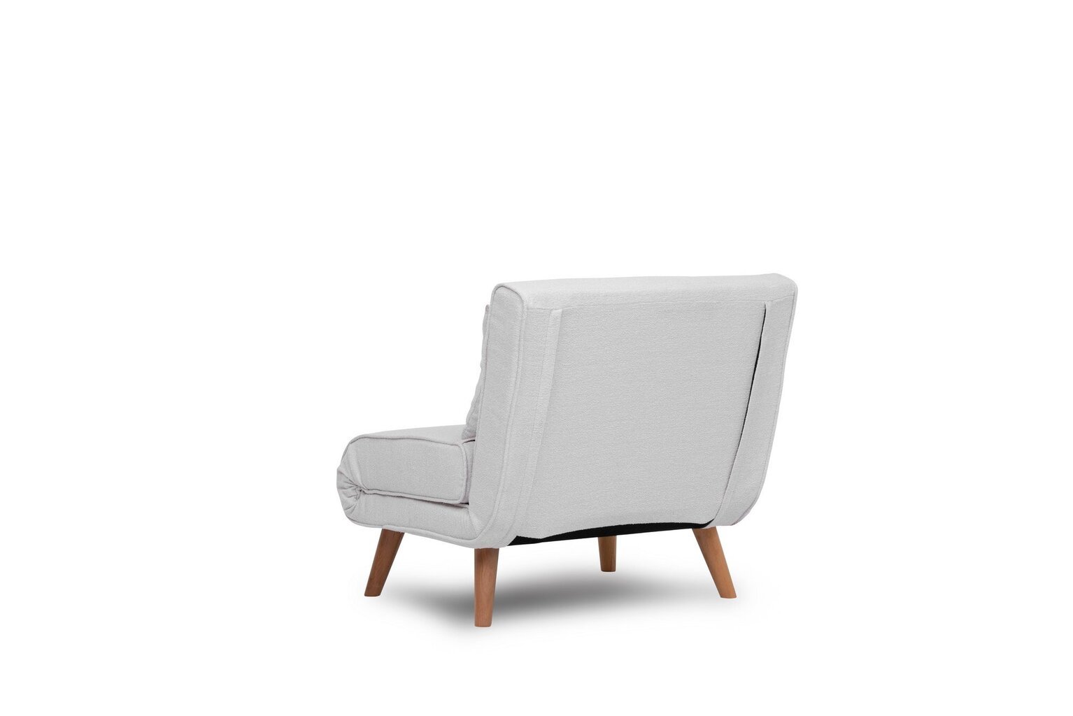 Fotelis lova Folde Single, baltas kaina ir informacija | Svetainės foteliai | pigu.lt