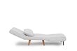 Fotelis lova Folde Single, baltas kaina ir informacija | Svetainės foteliai | pigu.lt