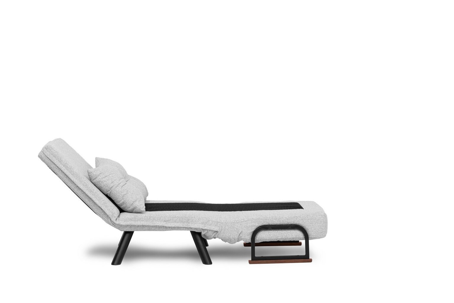 Fotelis lova Sando Single, pilkas kaina ir informacija | Svetainės foteliai | pigu.lt