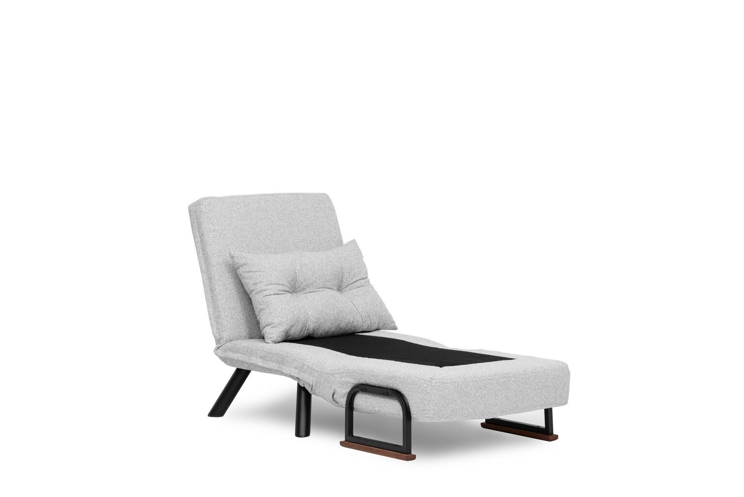 Fotelis lova Sando Single, pilkas kaina ir informacija | Svetainės foteliai | pigu.lt