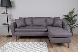 Kampinė sofa Sofia Corner Right, pilka цена и информация | Угловые диваны | pigu.lt