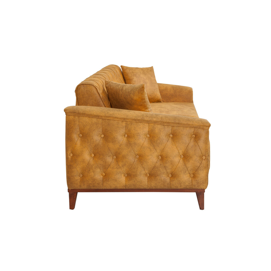 Sofa-lova Marta, geltona kaina ir informacija | Sofos | pigu.lt