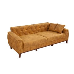 Sofa-lova Marta, geltona kaina ir informacija | Sofos | pigu.lt