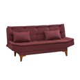 Sofa-lova Santo, raudona