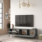 TV staliukas Asir LV6-RL, sidabrinis/juodas kaina ir informacija | TV staliukai | pigu.lt