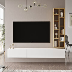 2-ių dalių svetainės baldų komplektas Asir LV9-WK, rudas/baltas kaina ir informacija | Sekcijos | pigu.lt