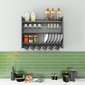 Virtuvės lentyna Asir Kolin, pilka kaina ir informacija | Virtuvės baldų priedai | pigu.lt