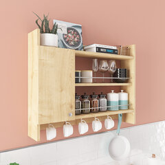 Virtuvės lentyna Asir Knerr, ruda kaina ir informacija | Virtuvės baldų priedai | pigu.lt