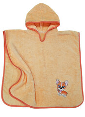 Детское полотенце пончо, оранжевое цена и информация | Полотенца | pigu.lt