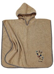 Детское полотенце пончо, коричневое цена и информация | Полотенца | pigu.lt