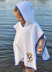 Детское полотенце пончо, белое  цена и информация | Полотенца | pigu.lt