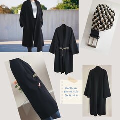 Пальто для женщин Adige VI, черное цена и информация | Женские пальто | pigu.lt