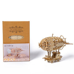 3D деревянный пазл «Дирижабль», модель для сборки взрослым цена и информация | Пазлы | pigu.lt