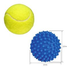 Мяч для сушки белья, зеленый, 2 шт. цена и информация | Средства для стирки | pigu.lt