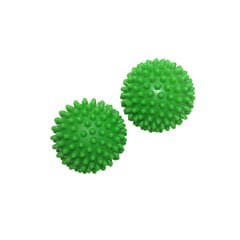 Мяч для сушки белья, зеленый, 2 шт. цена и информация | Средства для стирки | pigu.lt