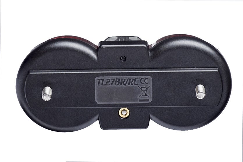 Galinis dviračio žibintas tvirtinamas ant bagažinės Smart TL278R, juodas kaina ir informacija | Žibintai ir atšvaitai dviračiams | pigu.lt