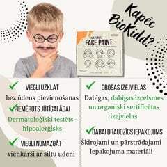 Натуральные краски для лица BioKidd, набор красок 10х10мл цена и информация | Косметика для мам и детей | pigu.lt