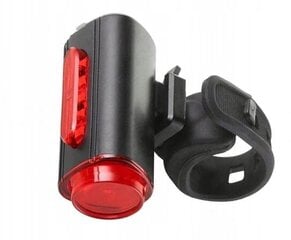 Велосипедный фонарь задний, JY-6058, чёрный цена и информация | Велосипедные фонари, отражатели | pigu.lt