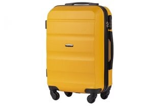Mažas lagaminas Wings AT01-XS, geltonas kaina ir informacija | Lagaminai, kelioniniai krepšiai | pigu.lt