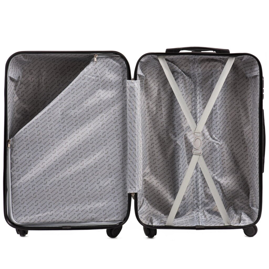 Mažas lagaminas Wings AT01-XS, geltonas kaina ir informacija | Lagaminai, kelioniniai krepšiai | pigu.lt