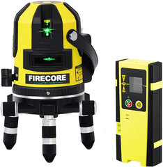 Rotacinis lazerinis nivelyras Firecore FIR411 kaina ir informacija | Mechaniniai įrankiai | pigu.lt