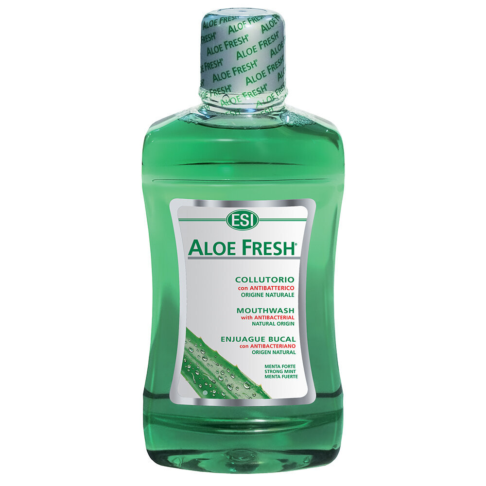 Burnos skalavimo skystis ESI Aloe Fresh, 500 ml kaina ir informacija | Dantų šepetėliai, pastos | pigu.lt