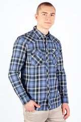 Marškiniai vyrams Wrangler 112339352, mėlyni kaina ir informacija | Vyriški marškiniai | pigu.lt