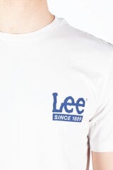 Marškinėliai vyrams Lee 112349501, balti kaina ir informacija | Vyriški marškinėliai | pigu.lt
