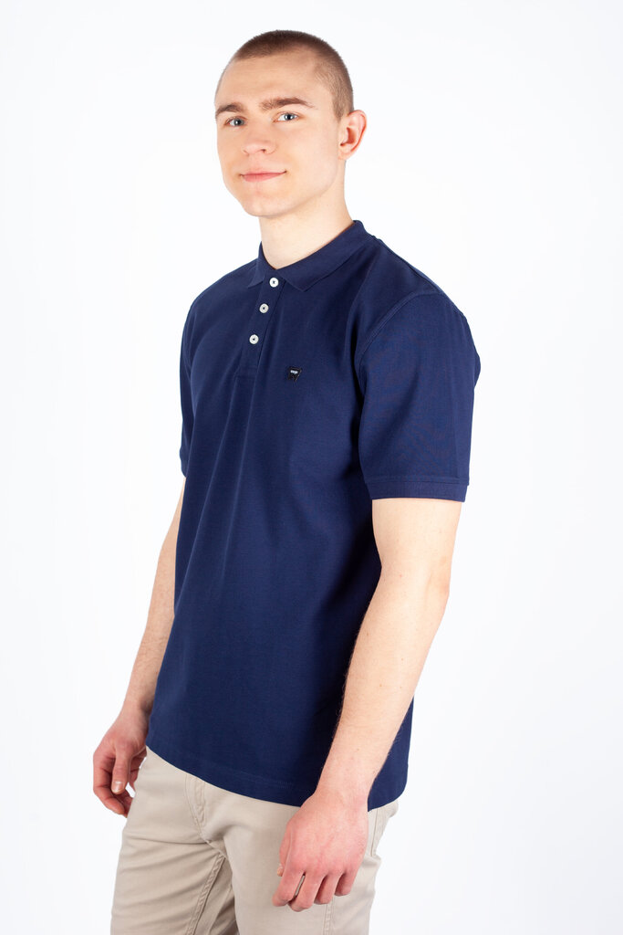 Polo marškinėliai vyrams Wrangler 112350459, mėlyni kaina ir informacija | Vyriški marškinėliai | pigu.lt