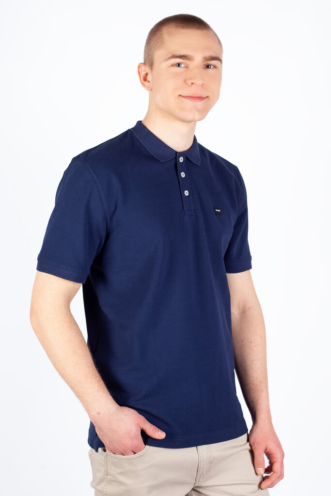 Polo marškinėliai vyrams Wrangler 112350459, mėlyni цена и информация | Vyriški marškinėliai | pigu.lt