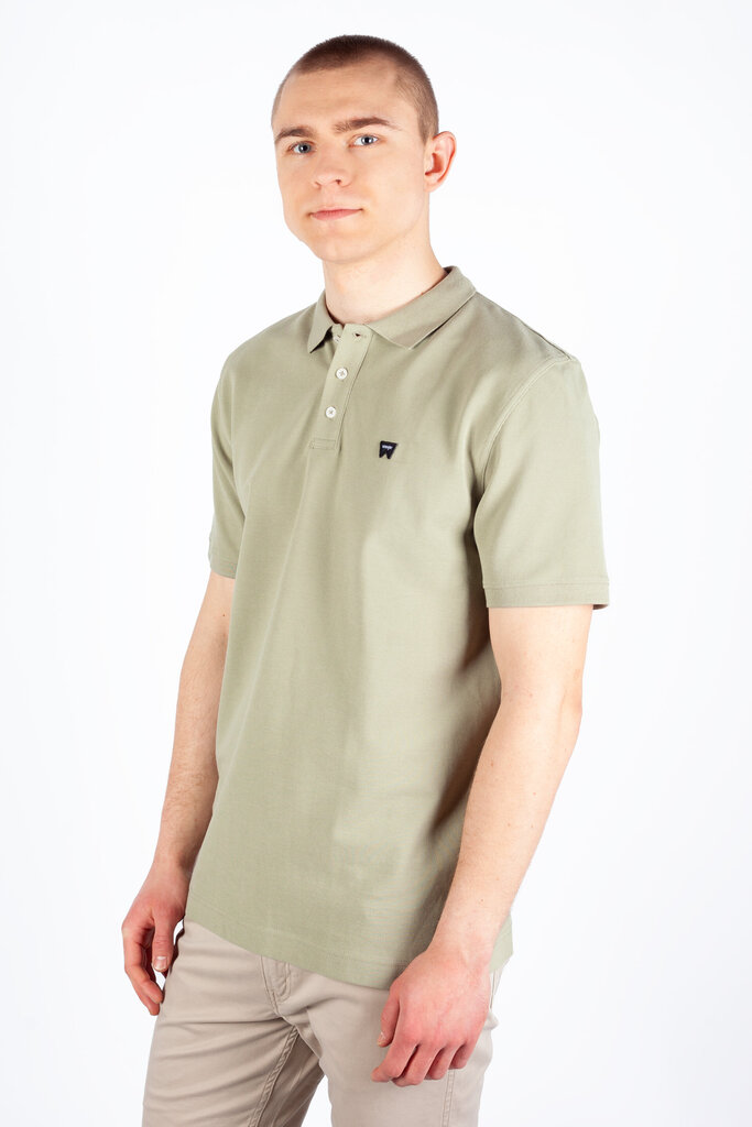 Polo marškinėliai vyrams Wrangler 112350462, smėlio spalvos цена и информация | Vyriški marškinėliai | pigu.lt