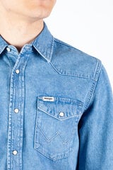 Marškiniai vyrams Wrangler 112350465, mėlyni kaina ir informacija | Vyriški marškiniai | pigu.lt