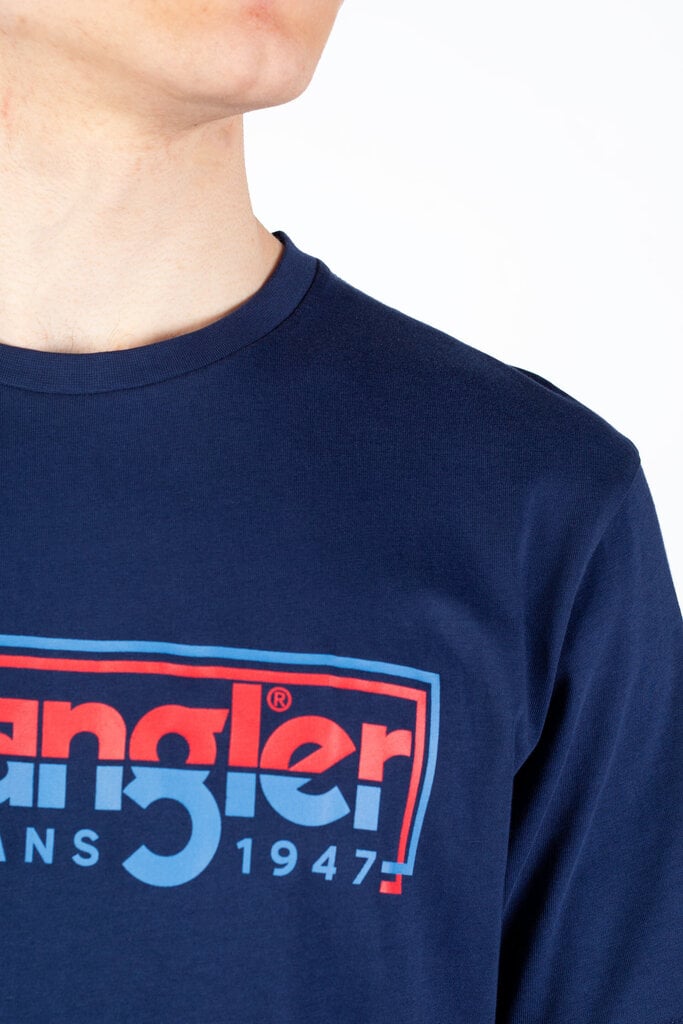 Marškinėliai vyrams Wrangler 112350468, mėlyni kaina ir informacija | Vyriški marškinėliai | pigu.lt