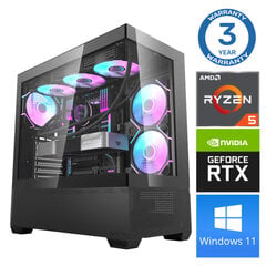 INTOP Ryzen 5 7500F 16GB DDR5 1TB SSD M.2 NVME+2TB RTX4070 SUPER 12GB WIN11Pro kaina ir informacija | Stacionarūs kompiuteriai | pigu.lt