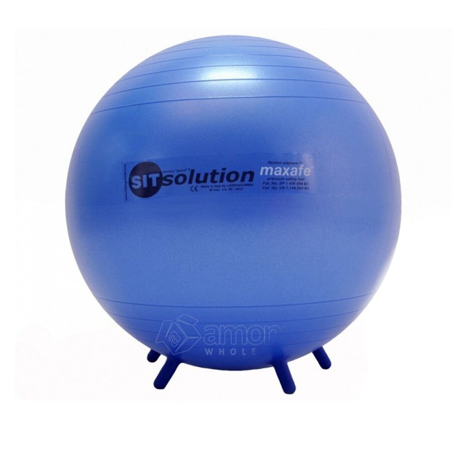 Gimnastikos kamuolys Original Pezzi, 75 cm, mėlynas kaina ir informacija | Gimnastikos kamuoliai | pigu.lt