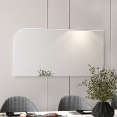 Dekoratyvinis medžio drožlių plokštės veidrodis Akron - White kaina ir informacija | Veidrodžiai | pigu.lt
