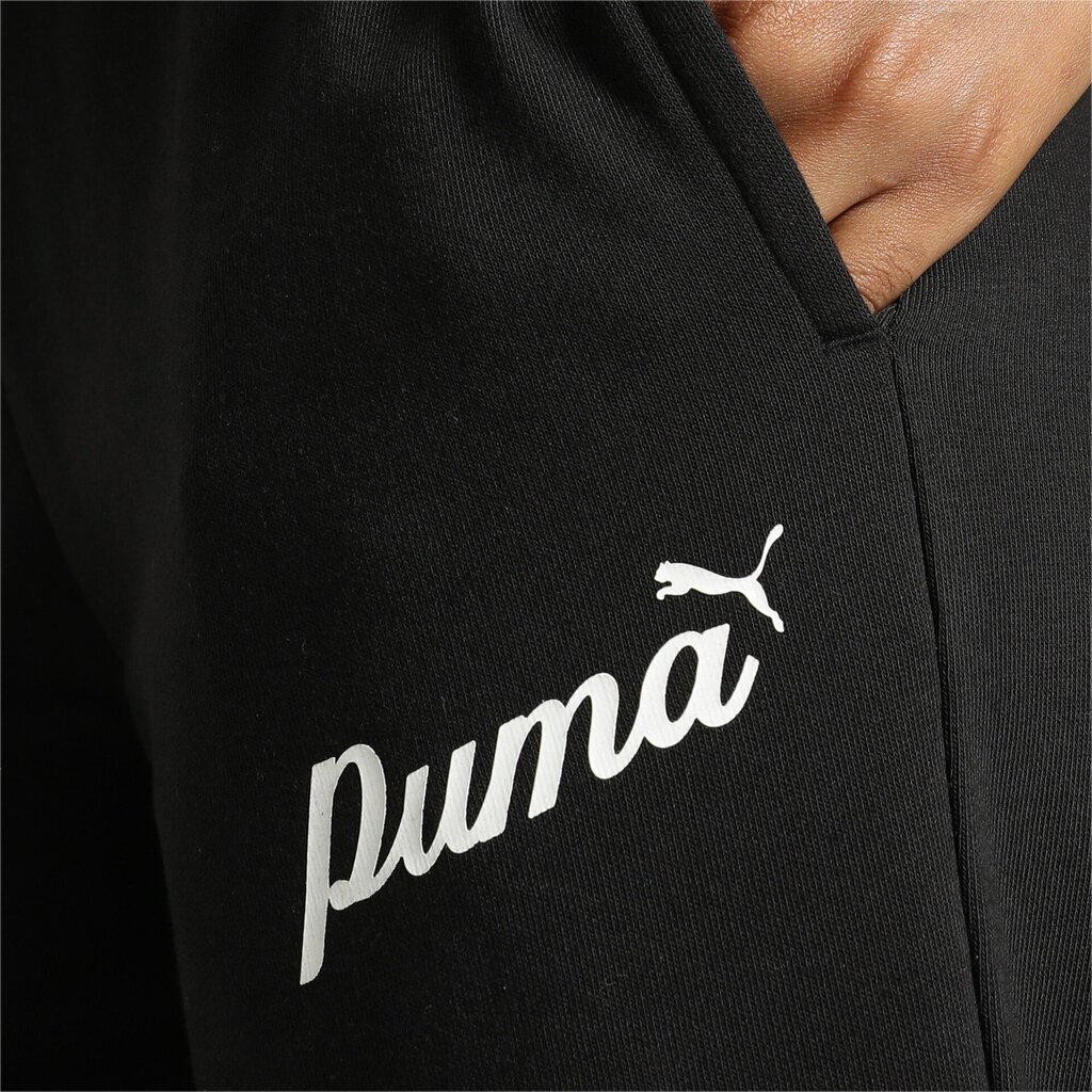 Laisvalaikio kelnės moterims Puma 679350*01, juodos kaina ir informacija | Kelnės moterims | pigu.lt