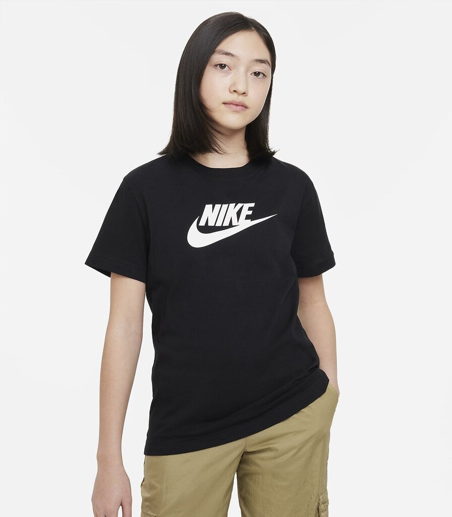 Marškinėliai mergaitėms Nike, juodi kaina ir informacija | Marškinėliai mergaitėms | pigu.lt