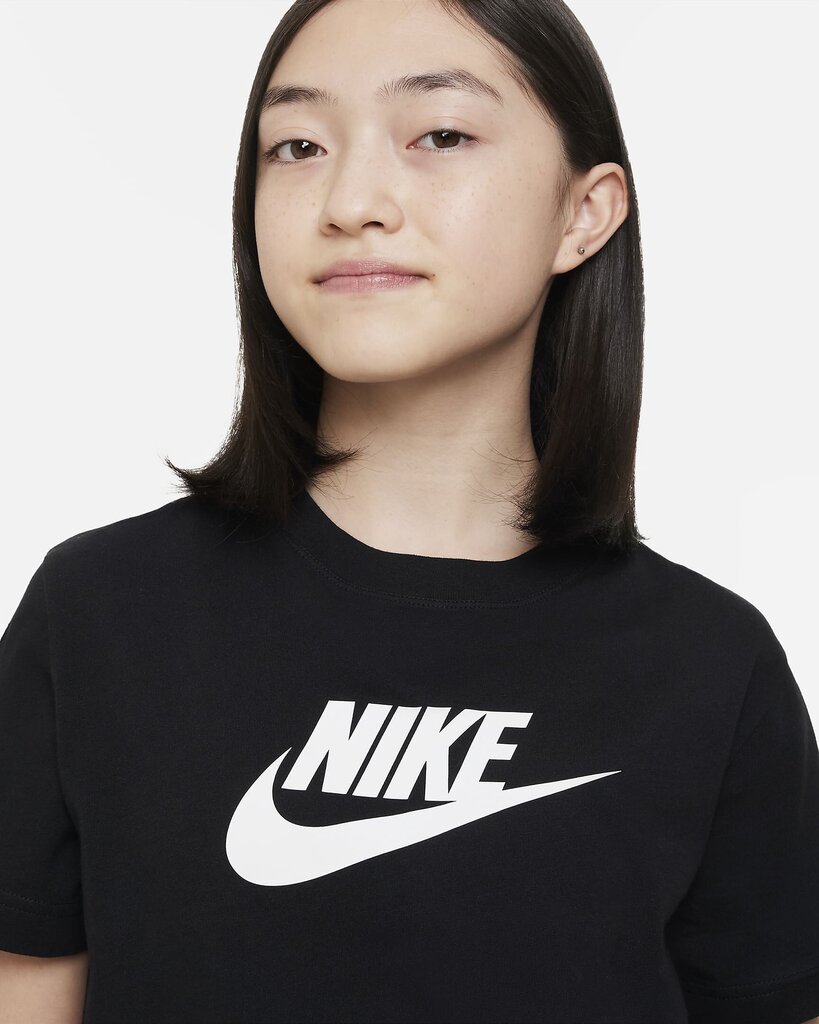 Marškinėliai mergaitėms Nike, juodi цена и информация | Marškinėliai mergaitėms | pigu.lt