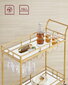 Virtuvės staliukas Leobert LRC090A03, auksinis kaina ir informacija | Virtuvės ir valgomojo stalai, staliukai | pigu.lt